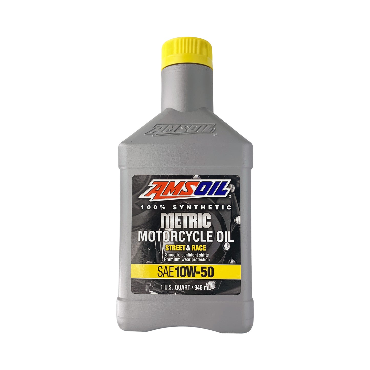 AMSOIL Metric 100% Synthetic Engine Oil – 10W-40 / 10W-50 (1L Bottle)
