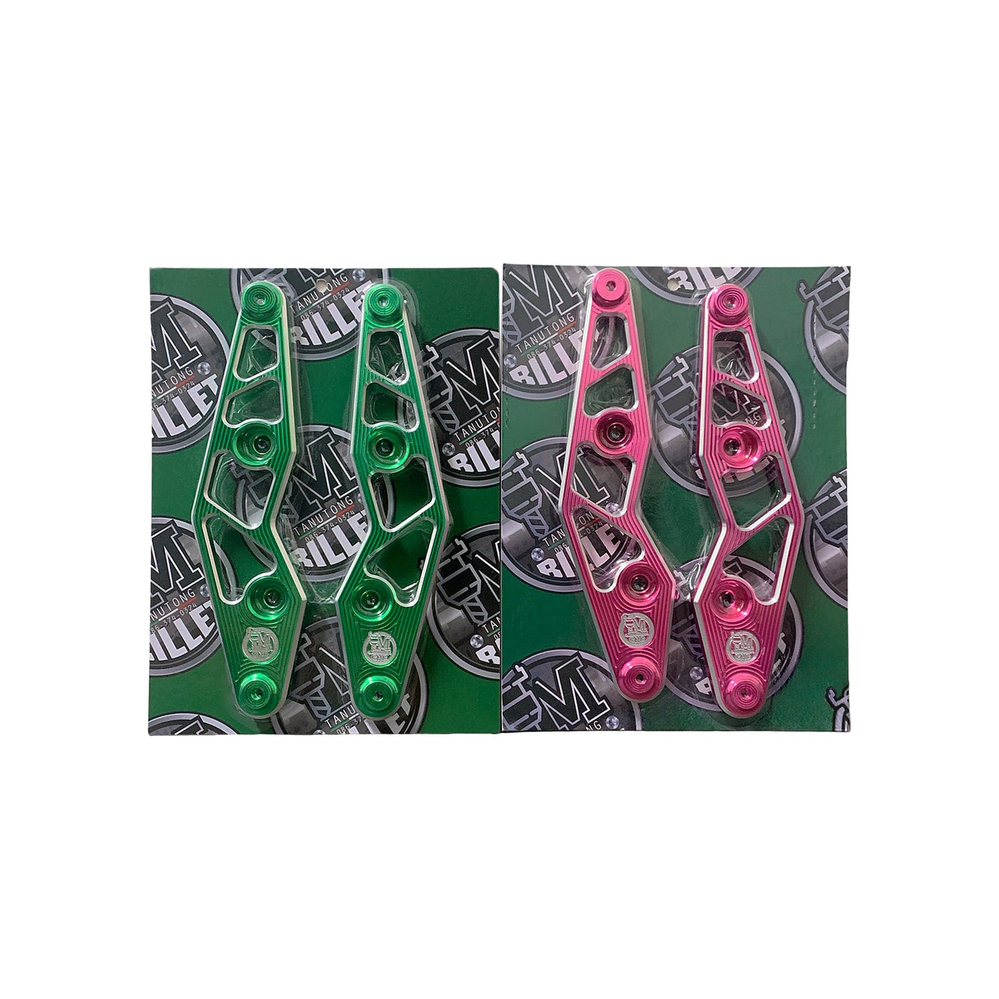 Tanutong Billet CNC Anodised Motorbike Accessories – Custom Arm Brackets (Pair)