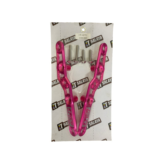 IT Salaya Rear Footpeg Brackets for Yamaha XMAX 2023 – Pink (Pair)