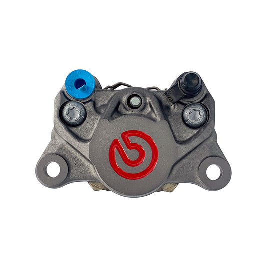 Brembo P2 Brake Caliper Gray Titanium Logo
