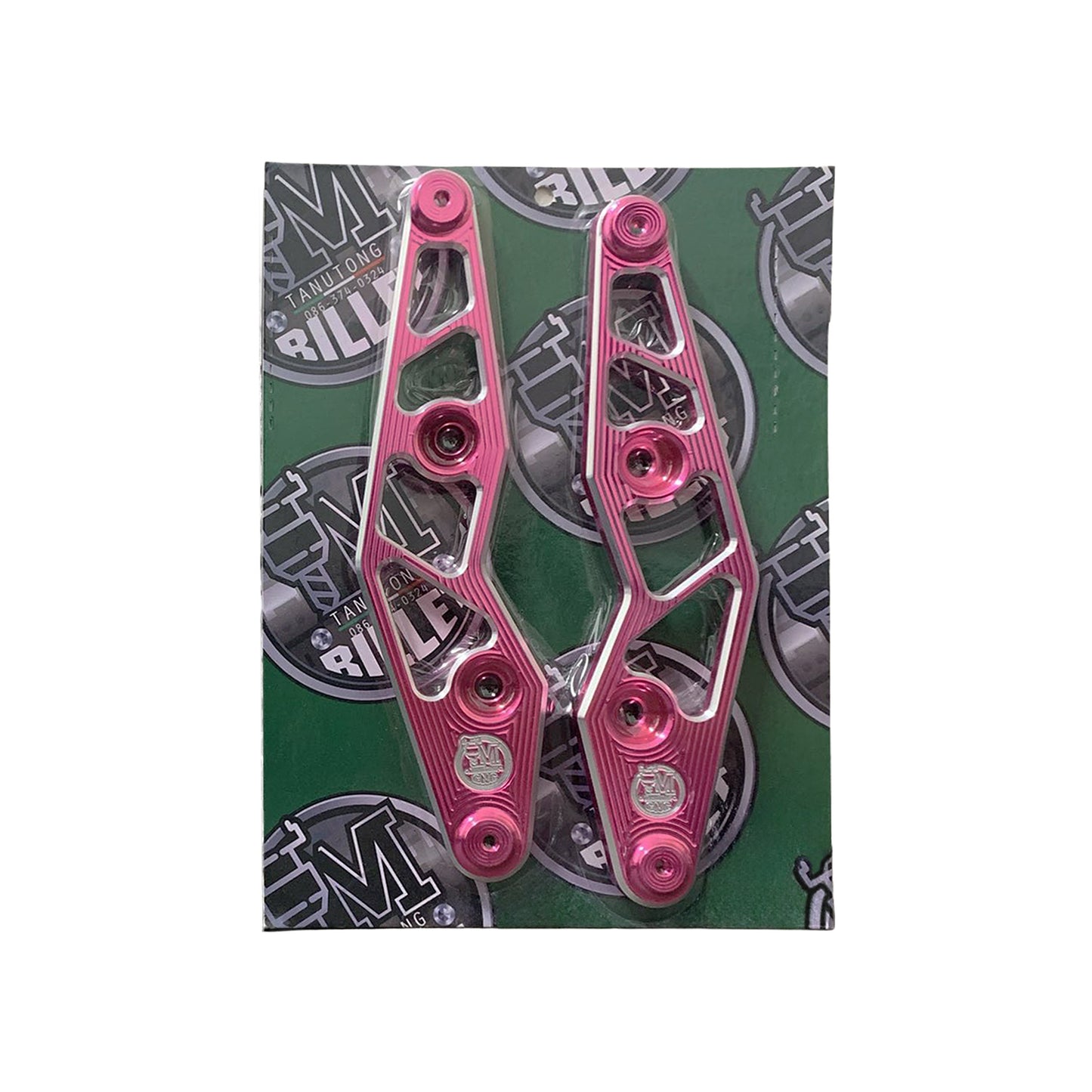 Tanutong Billet CNC Anodised Motorbike Accessories – Custom Arm Brackets (Pair)