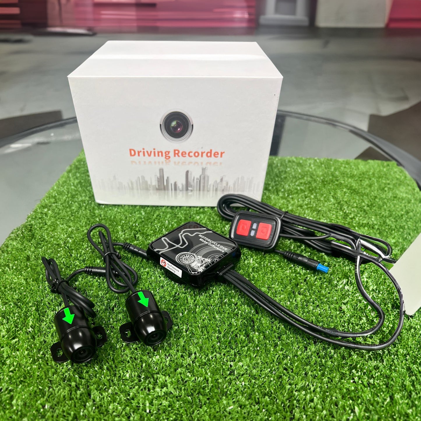 VSYS D6HL / D6WL Motorcycle Dash Camera – Full HD 1080P Dual Lens DVR